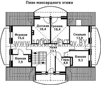 Проект дома из блоков 1483