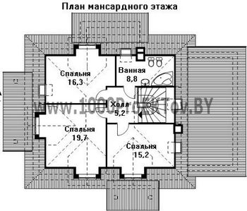Проект дома из блоков 1326