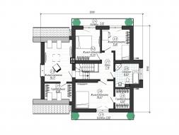 Проект дома из блоков 1-13