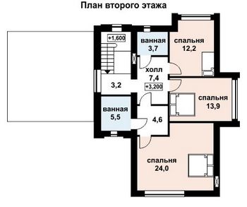 Проект дома из блоков 10-2100