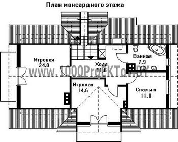 Проект дома из блоков 1400