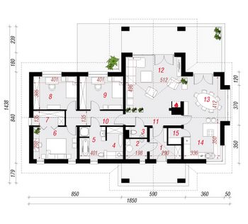 Проект каменного дома 1592