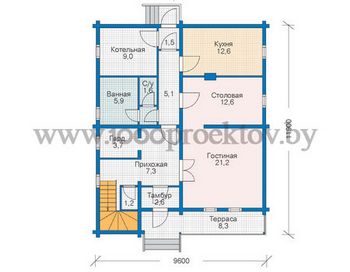 Проект деревянного дома 1079