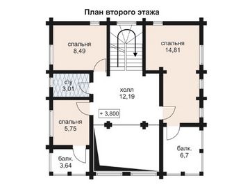 Проект деревянного дома 10-2011