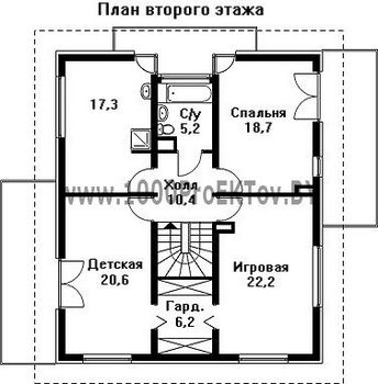 Проект дома из блоков 1251
