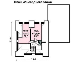 Проект дома из блоков 10-2143