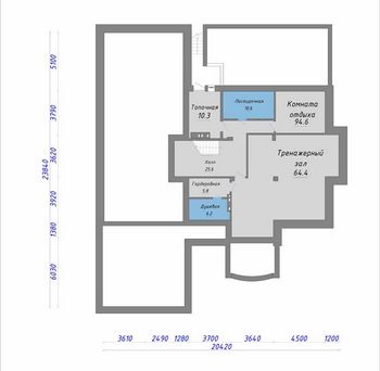 Проект дома из блоков 1625
