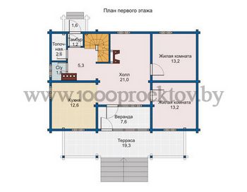 Проект деревянного дома 1069