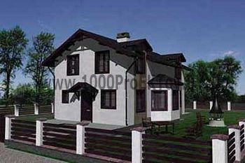 Проект каменного дома 1332