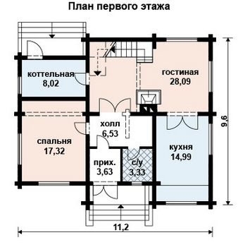 Проект деревянного дома 10-2013