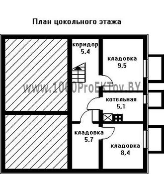 Проект дома из блоков 1476