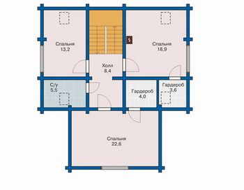 Проект деревянного дома 1035