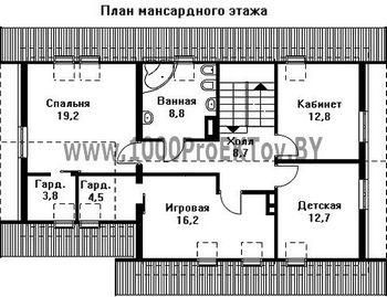 Проект дома из блоков 1158