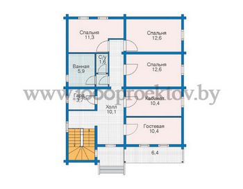 Проект деревянного дома 1079