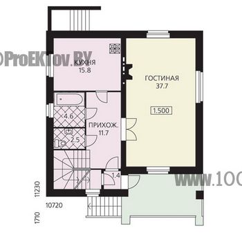 Проект дома из блоков 1119