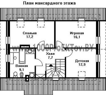 Проект дома из блоков 1414