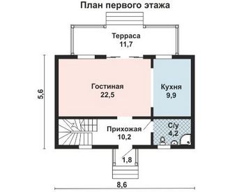 Проект деревянного дома 10-2179