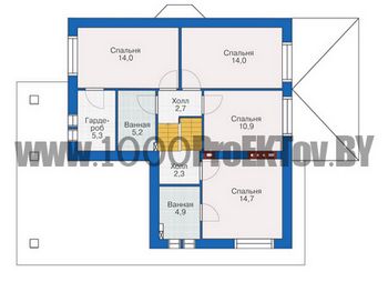 Проект дома из блоков 1088