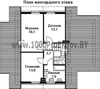 Проект дома из блоков 1162