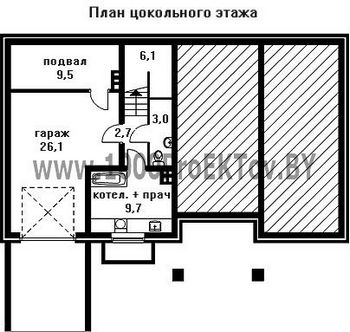 Проект дома из блоков 1357