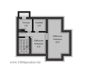 Проект дома из блоков 1651