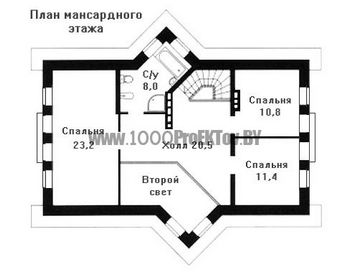 Проект дома из блоков 1517