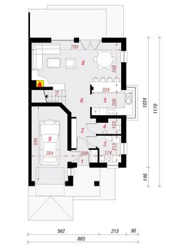Проект каменного дома 1588