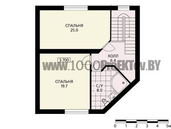 Проект дома из блоков 1096