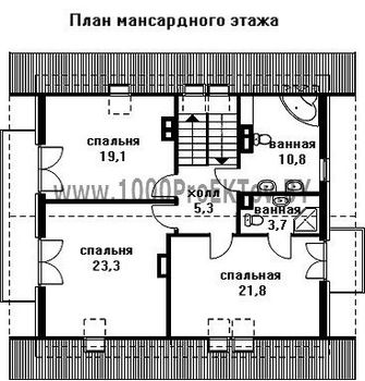 Проект дома из блоков 1341