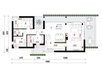 Проект каменного дома 1586