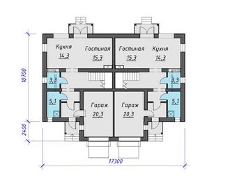 Проект каменного дома 1617