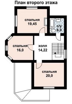 Проект дома из блоков 10-2068