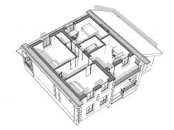 Проект дома из блоков 1-48