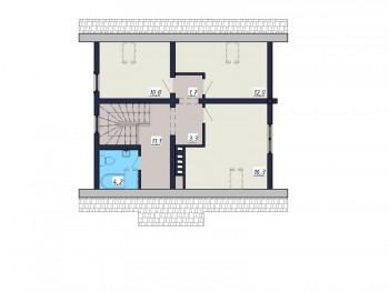 Проект деревянного дома 3-13