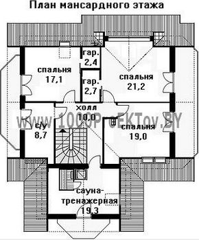 Проект дома из блоков 1454