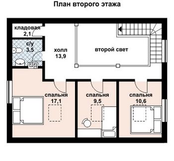 Проект дома из блоков 10-2059-2