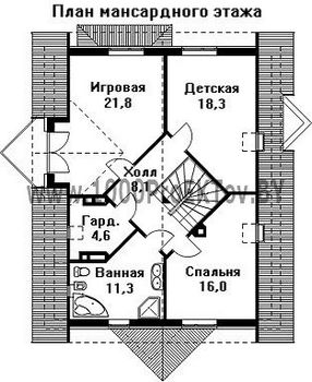 Проект дома из блоков 1221