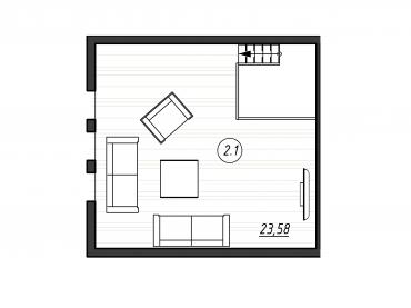 Проект каркасного дома 2-10-5