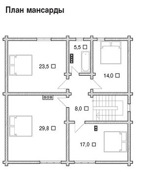 Проект деревянного дома 1554