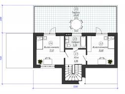 Проект дома из блоков 1-02