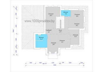 Проект дома из блоков 1628