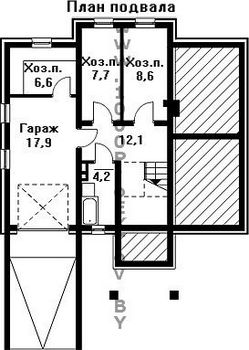 Проект дома из блоков 1182