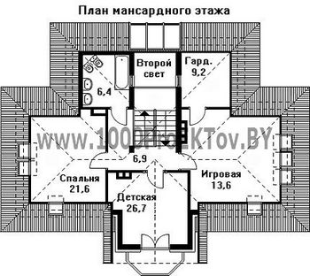 Проект дома из блоков 1294