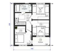 Проект каркасного дома 2-11