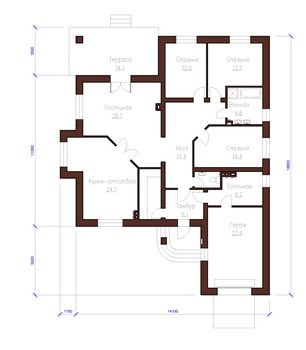 Проект каменного дома 1572