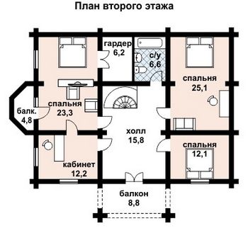 Проект деревянного дома 10-2067