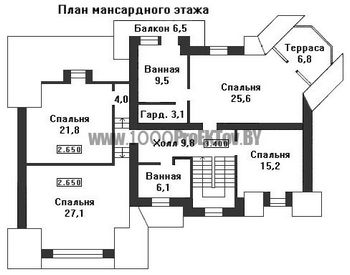 Проект дома из блоков 1510